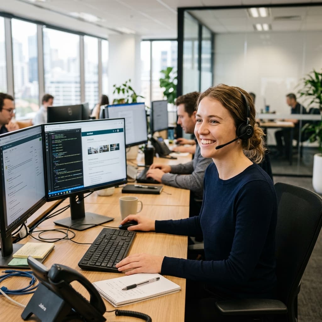 Real people pick up the phone