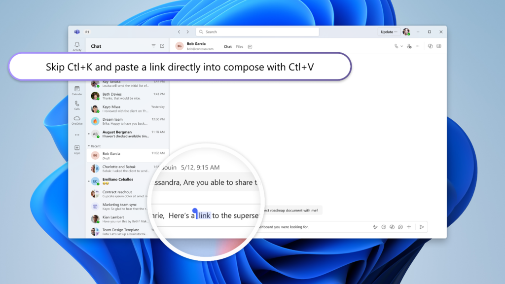 chat and collaboration update